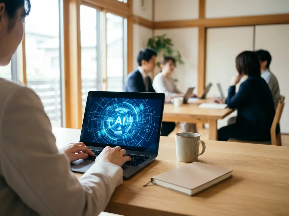 研修中に講師と受講者が資料を確認しているクローズアップ