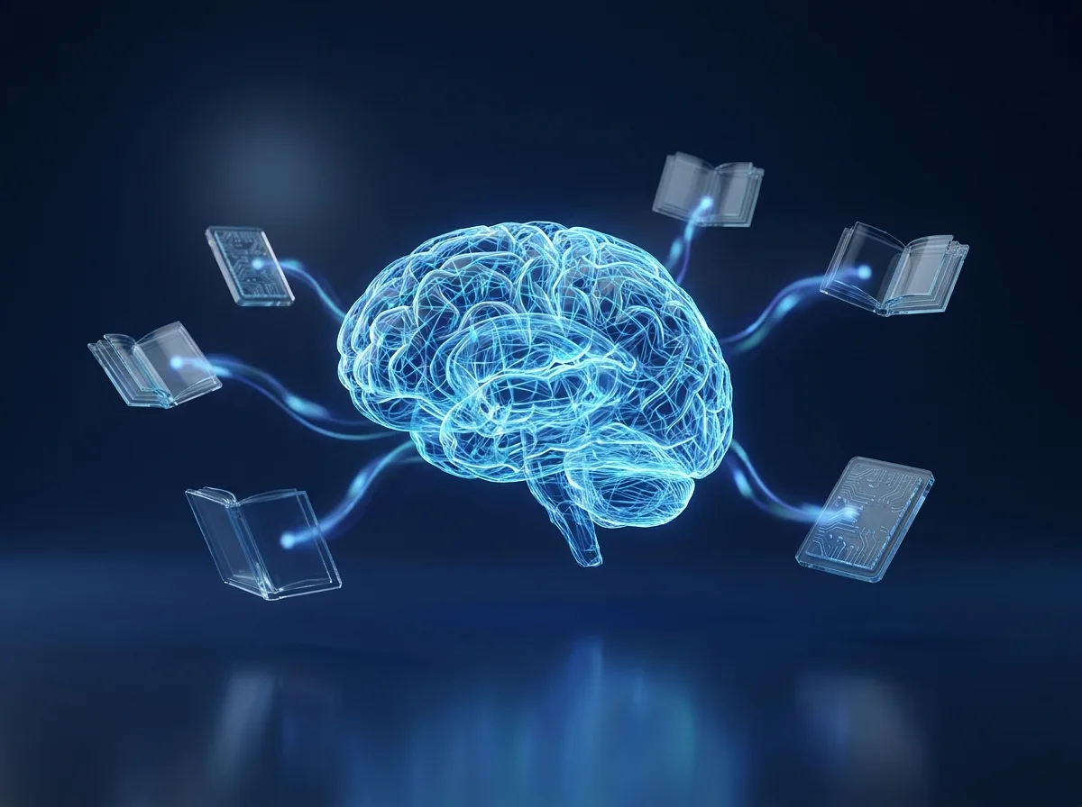 社内文書を学習した専用AIアシスタントが回答するイメージ