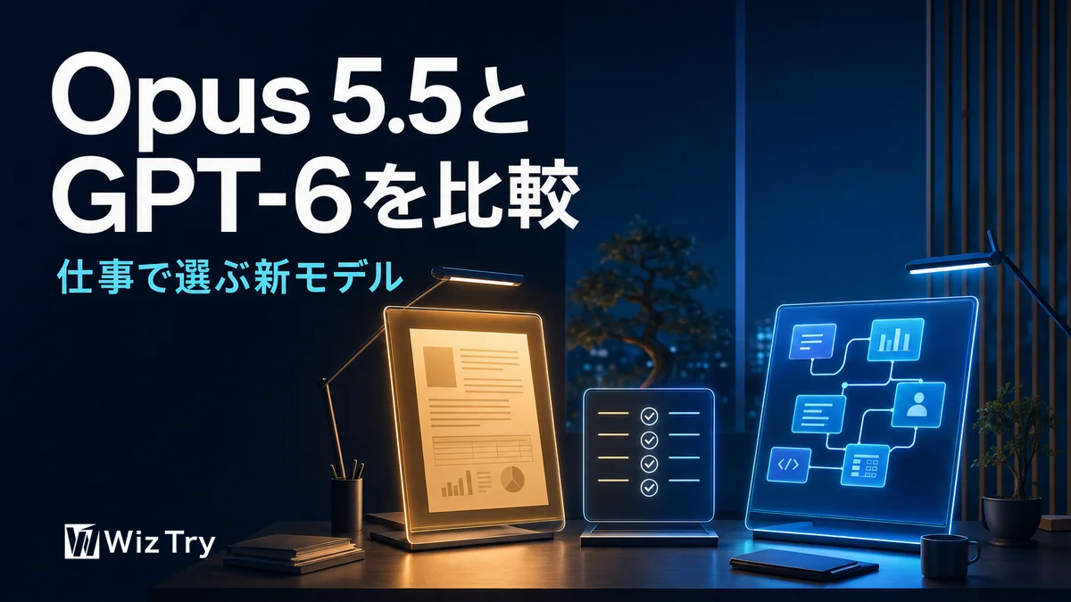 Claude Opus 5.5とGPT-6の違い｜仕事別の選び方